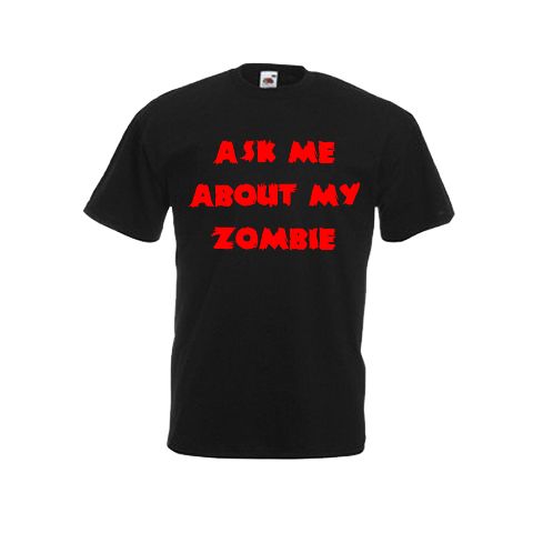 ask me to see my zombie flip up shirt